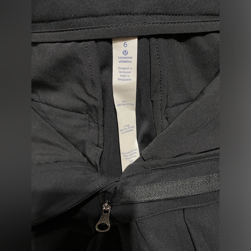 NWT Lululemon Size 6 Black Dress shorts Cute & Flattering Measurements in pics 🍋 - Picture 8 of 17